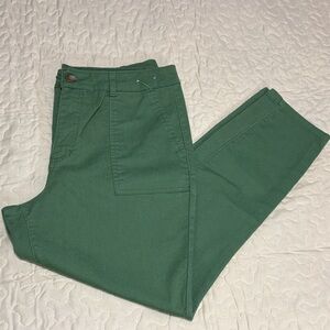 d. jeans Forest Green Cropped Ankle Pants